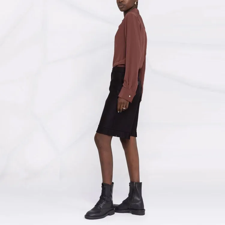 SAINT LAURENT Shirts Women's Reddish Umber-4