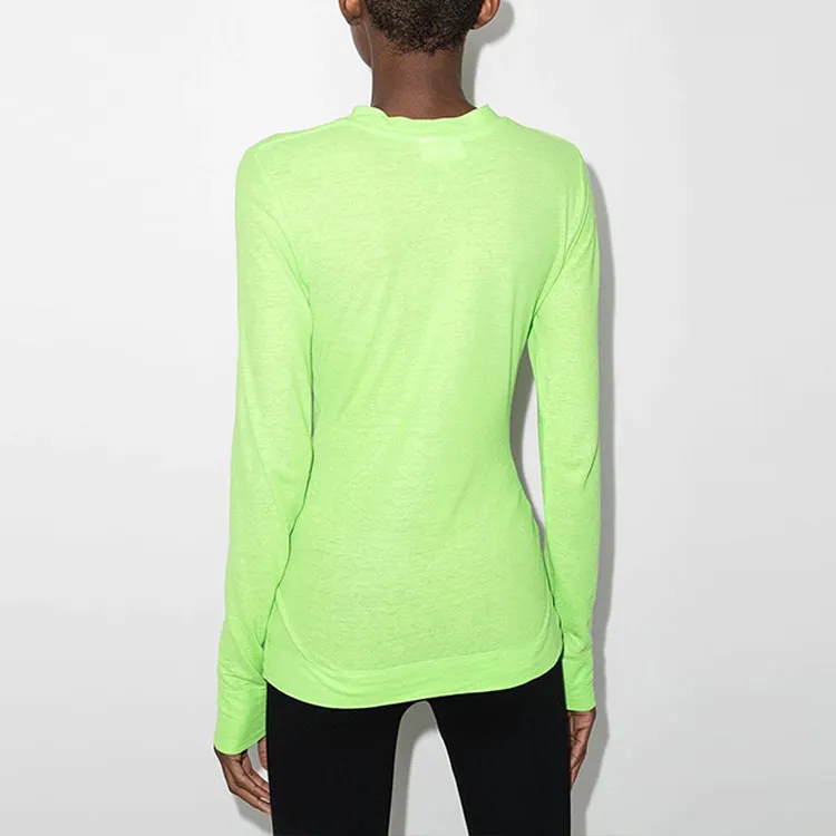 GANNI Long Sleeve T Shirt 'Flash Green'-3