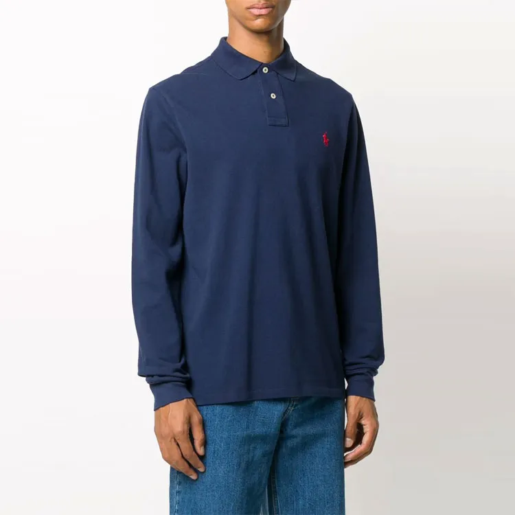 Polo Ralph Lauren Pony Embroidered Long Sleeved Polo Shirt-2