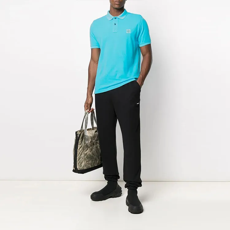 STONE ISLAND Polo Shirts Men Blue-1