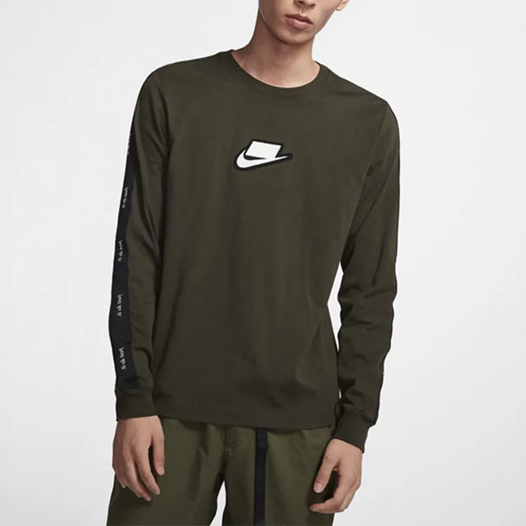 Nike T Shirts Men Green-2