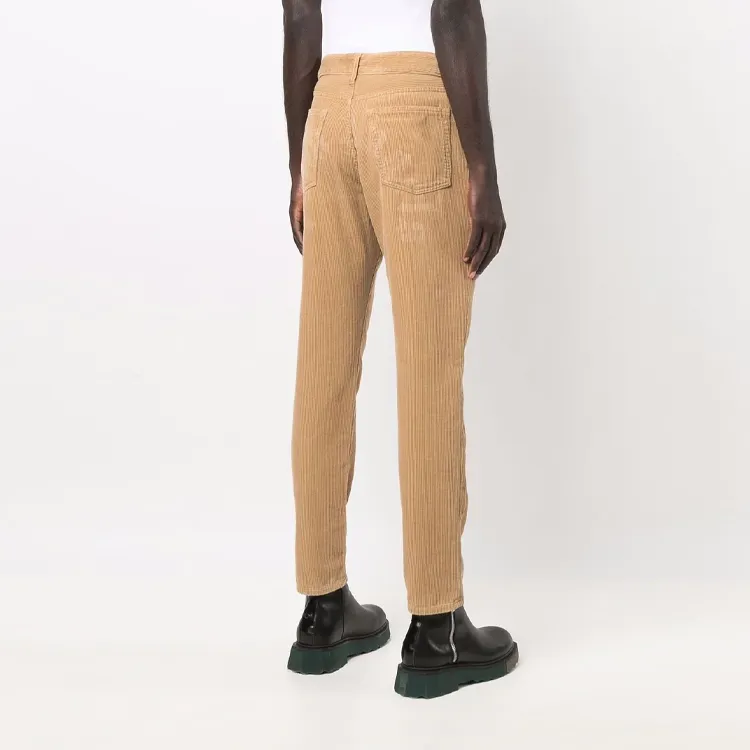 PALM ANGELS Slim Leg Corduroy Logo Trousers-2