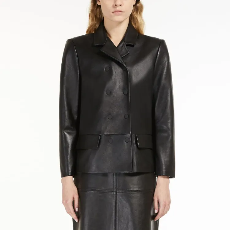 SportMa Leather Jacket Women's Black-2
