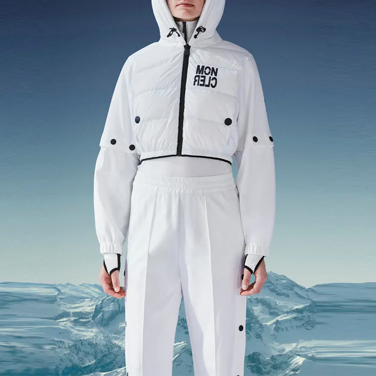 Moncler Padded Hoodie Puffer Jacket 'White'-1