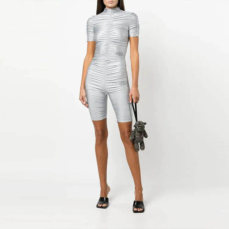 Alexander Wang Cycling Pants Women's Silver-1