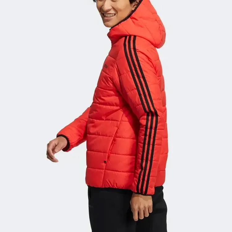 Adidas Neo Puffer Jacket Men's Black Red-2