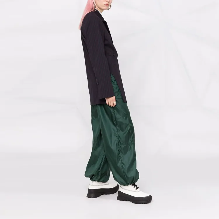 GANNI Stretch Stripe Blazer 'Sky Captain'-3