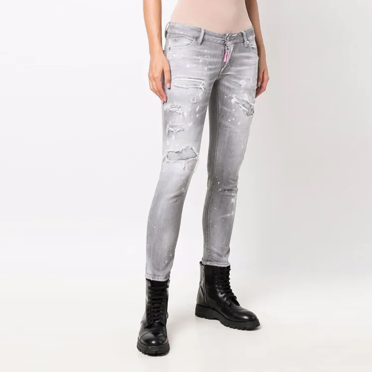 DSQUARED 2 Jennifer Cropped Distress-effect Jeans-3