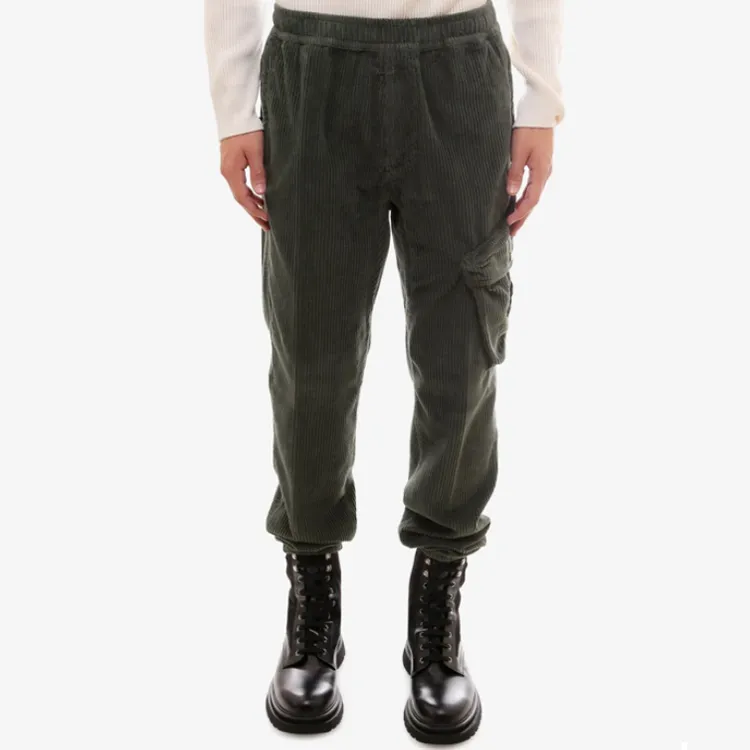 STONE ISLAND Casual Pants Men Army Green-1