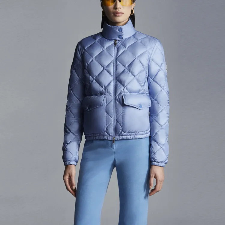 Moncler Down Jackets Women's Light Purple Blue-2