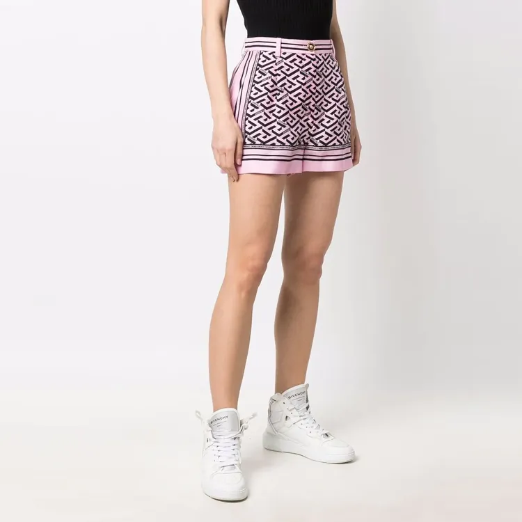VERSACE Casual Shorts Women's Pink-2