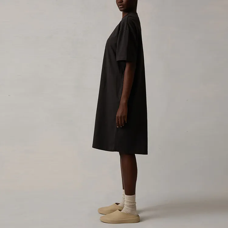 Fear Of God Essentials SS22 Short Sleeved Dress Women's Black Iron-4