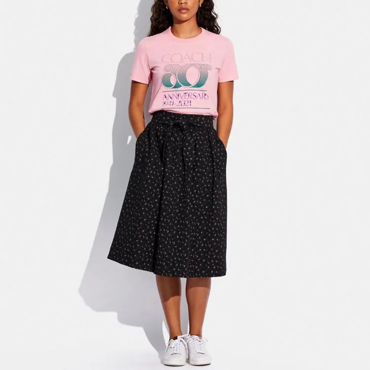 COACH FW21 Casual Long Skirt Women's Black-1