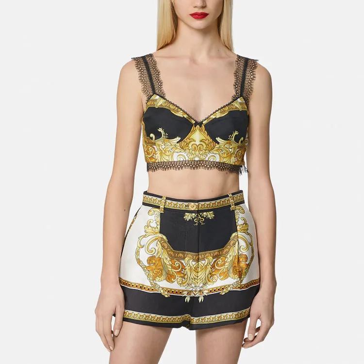 VERSACE VERSACE Bra Top Women's Black-2