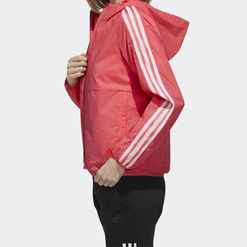 Adidas Jackets Women's Bright Pink Red Fluorescent-3