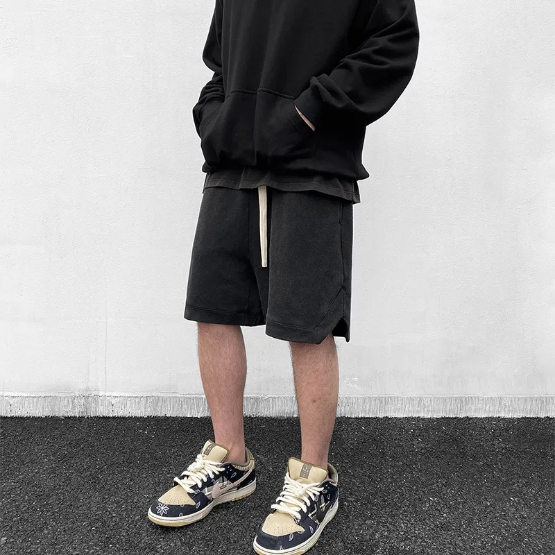 CLIMAX VISION Casual Shorts Men's Washed Black-5