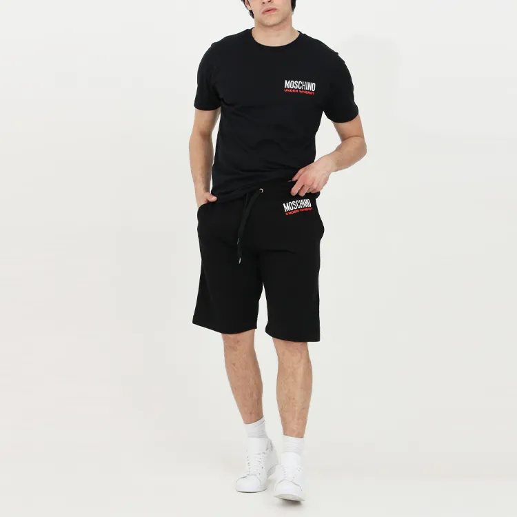MOSCHINO Sports Shorts Men Black-5