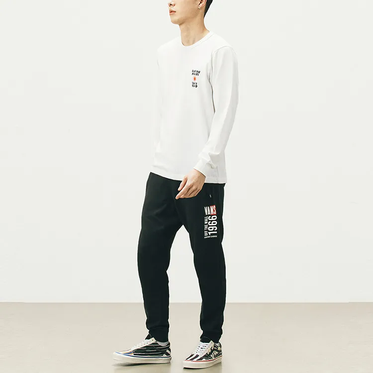 Vans Set in Sleeve T Shirt Men's White-5