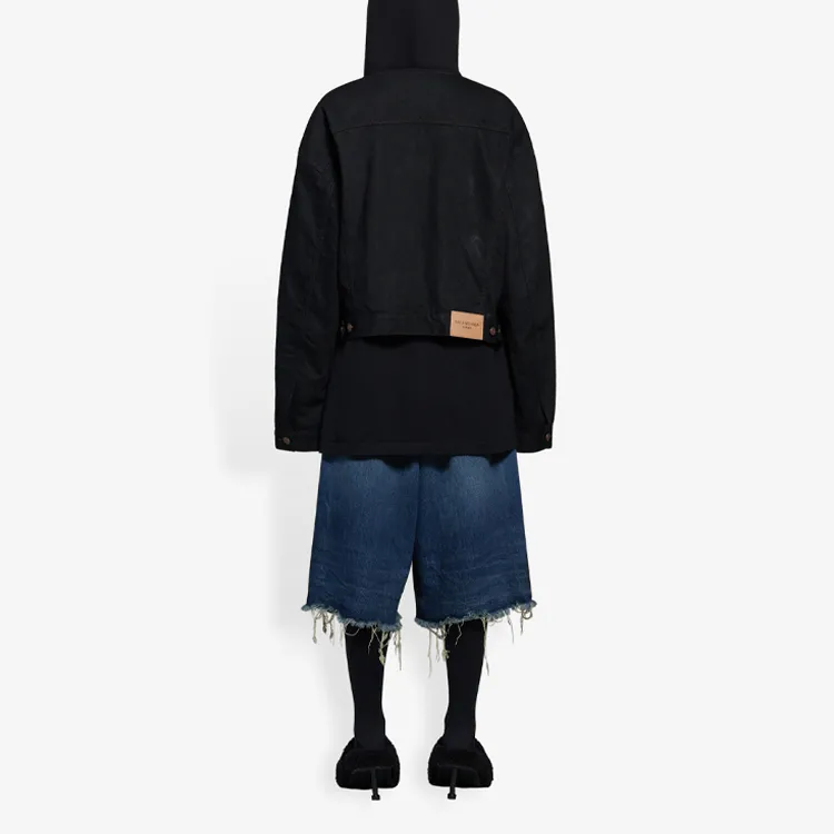Balenciaga Hooded Shirt Jacket-3