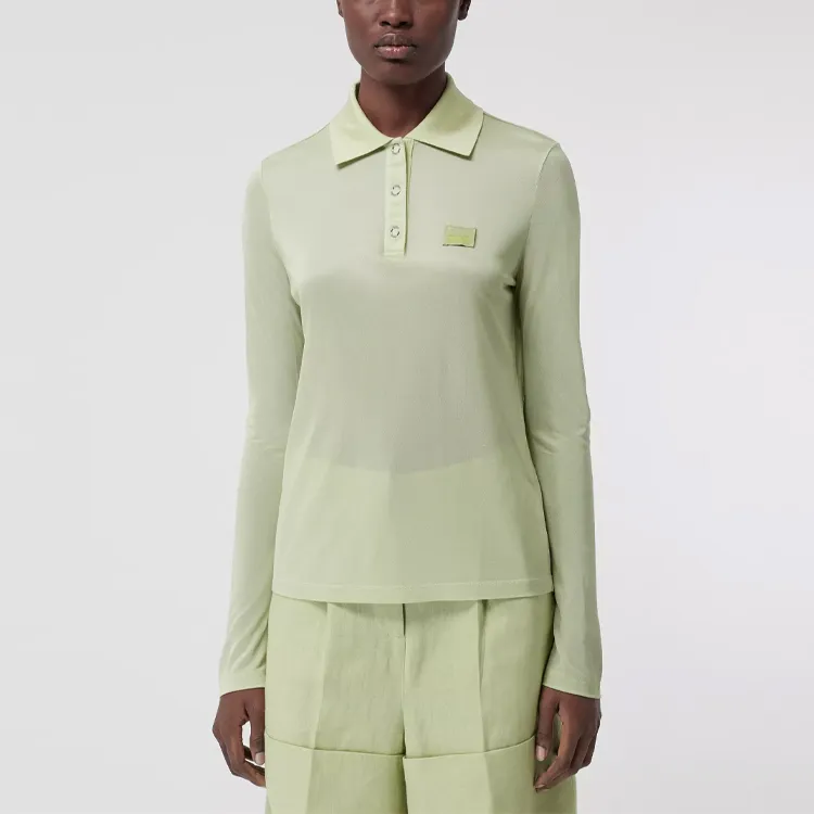 Burberry Polo Shirt Women's Mist Green-3