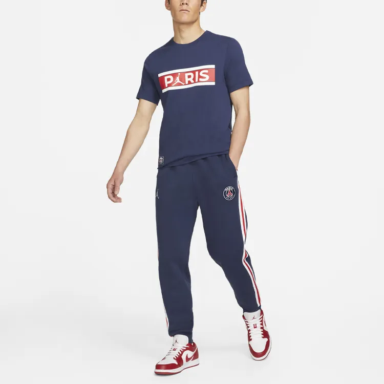 Jordan T Shirt Paris Saint Germain Men's Dark Blue-2