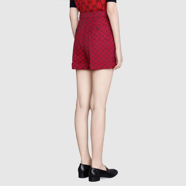 GUCCI Casual Shorts Women's Red-1