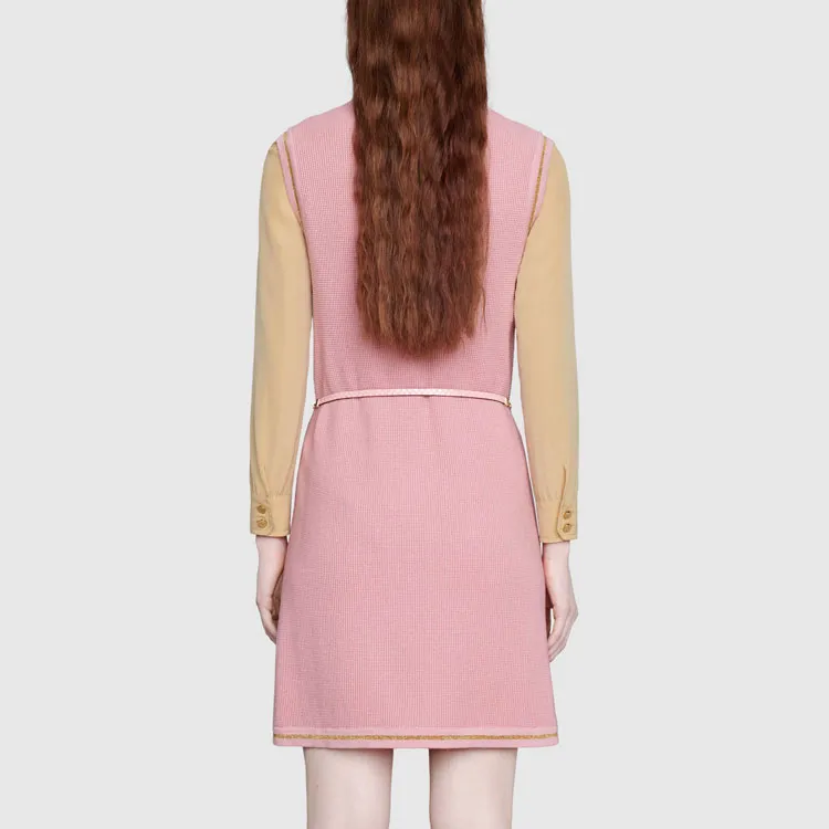 GUCCI FW21 Sleeveless Dress Women's Pink-2