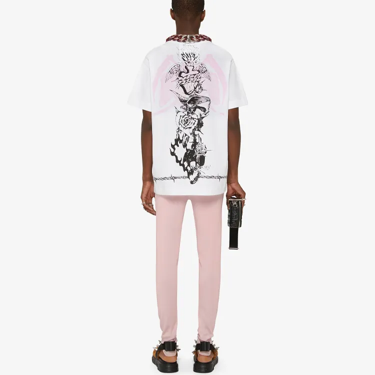 Givenchy Gothic Print Oversized T Shirt-2