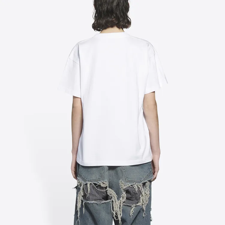 Balenciaga Women'ss Bb Pixel Medium Fit T shirt White-4