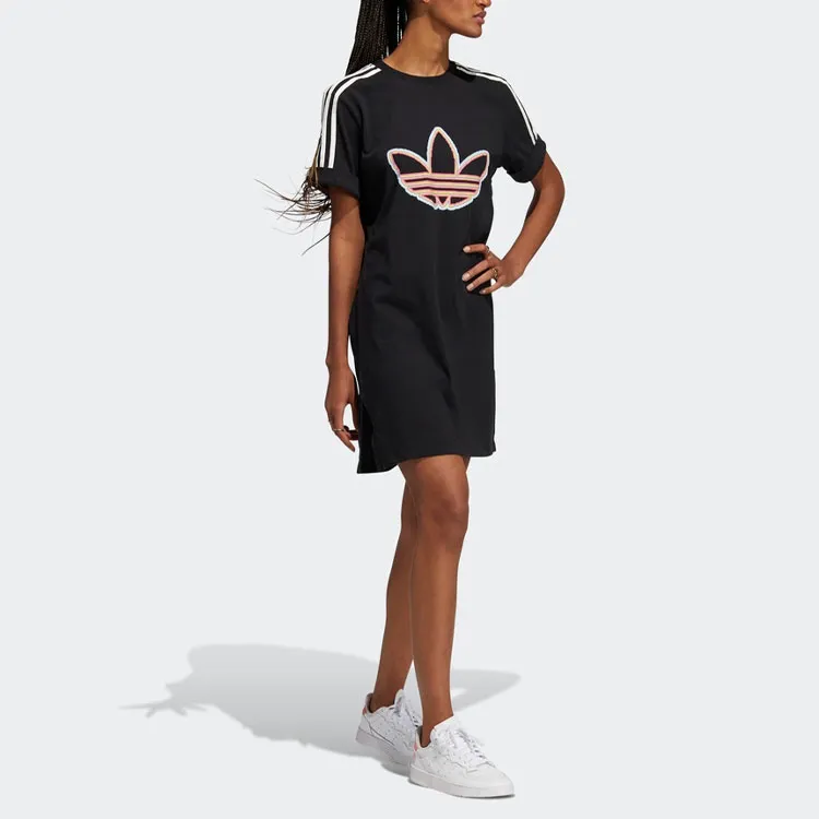 Adidas Originals Short Sleeved Dresses Women's Black-3