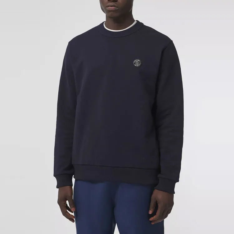 Burberry Monogram Motif Applique Cotton Sweatshirt-2