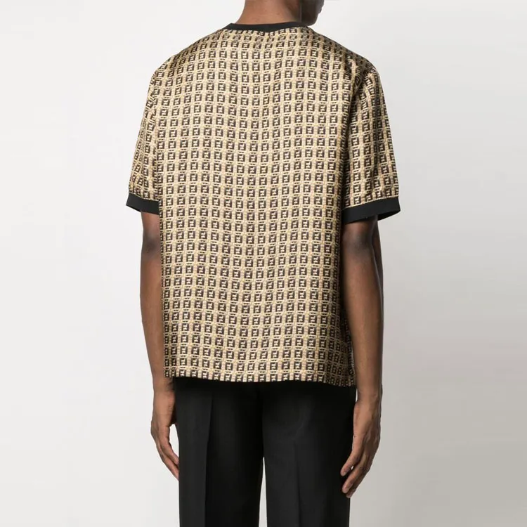 FENDI T-Shirts Unisex Yellow-4