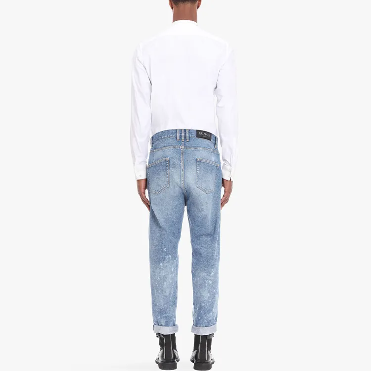 BALMAIN Jeans Men Blue-3