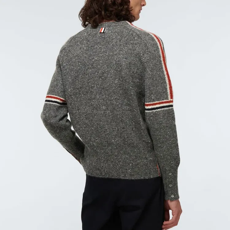 THOM BROWNE· FW21 Sweater Men's Charcoal Gray-5