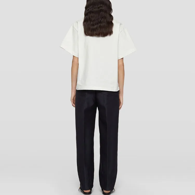 JIL SANDER Logo Printed Jersey T Shirt-5