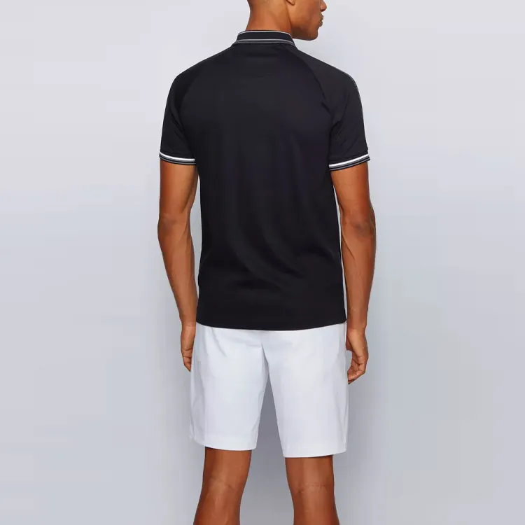 HUGO BOSS Short Sleeved Polo Shirt Men's Black-4