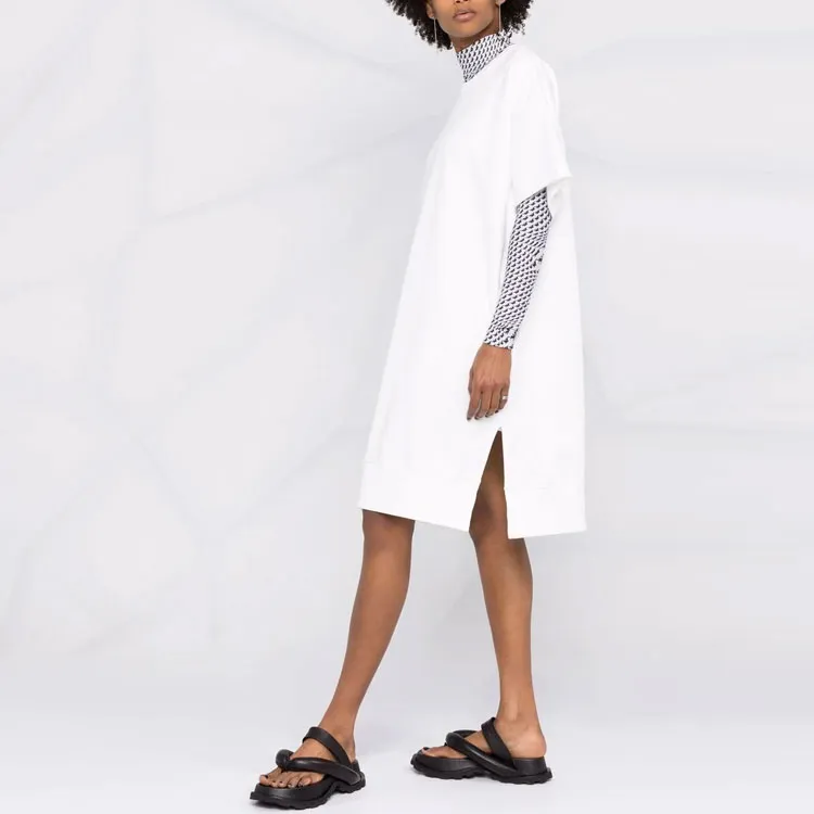 MM6 Maison Margiela Short-Sleeved Dresses Women's White-2