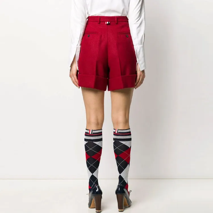 THOM BROWNE Casual Shorts Women's Red-3