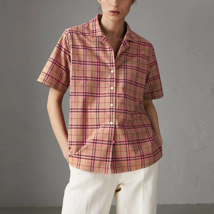 Burberry Shirts Women's Pink-4