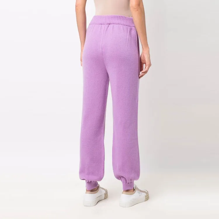 MSGM Elastic Waist Knitted Track Pants-3