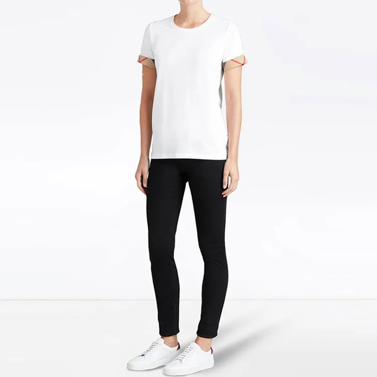 Burberry Regular T Shirt Women's White-3