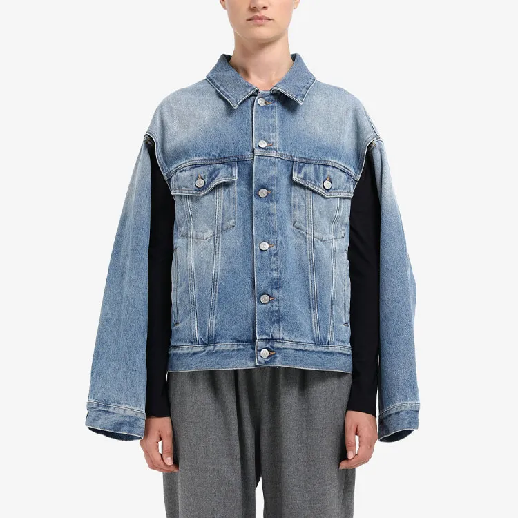 MM6 Maison Margiela Denim Jackets Women's Blue-4