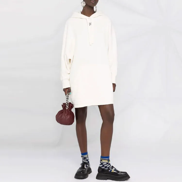 KENZO Long Sleeved Dress Women's White-1