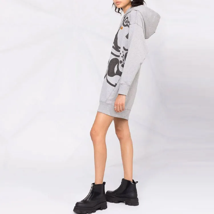 KENZO K-Tiger Hooded Sweater Dress-3