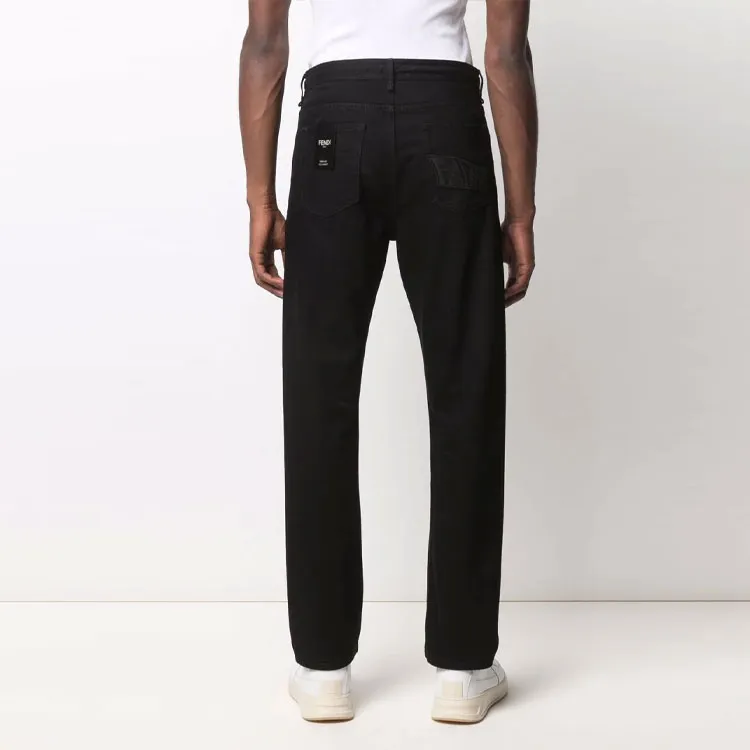 FENDI Jeans Men Black-2