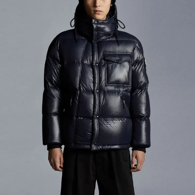 Fragment Design X MONCLER GENIUS MONCLER GENIUS X Fujiwara Hiroshi FRGMT Down Jackets Unisex Marine Blue-3