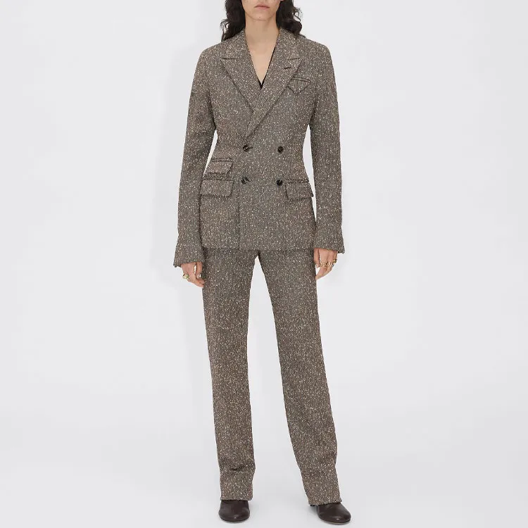 Bottega Veneta Herringbone Straight Trousers-2