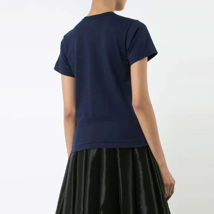 CDG Play T Shirts Women's Marine Blue-3