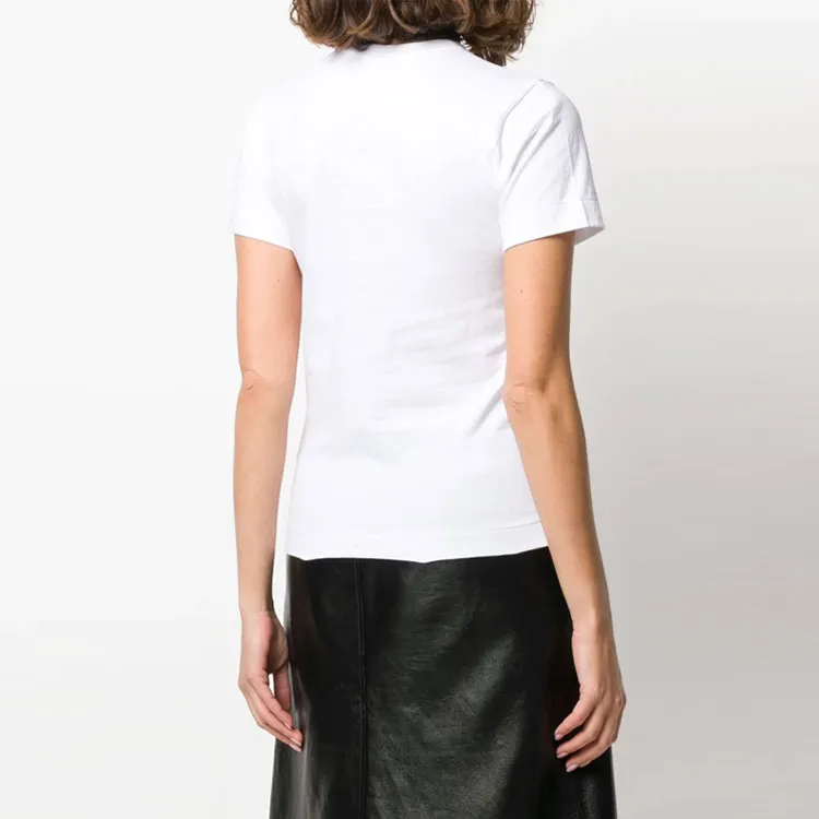 CDG Play T Shirts Women's White-4
