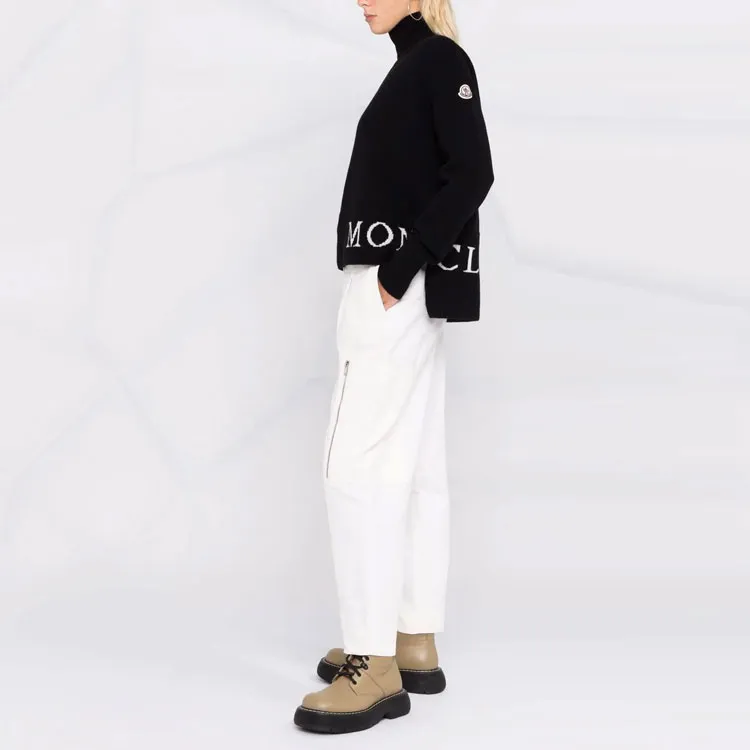 Moncler Cashmere Sweaters Women's Black-3